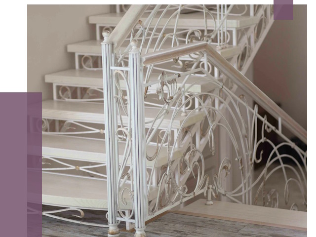 Изготовление кованых лестниц на заказ в Кропоткине от 92302 руб. | ПРОЛЁТ-Крп