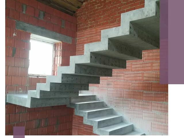 Бетонные лестницы под ключ в Кропоткине: монтаж, демонтаж, ремонт