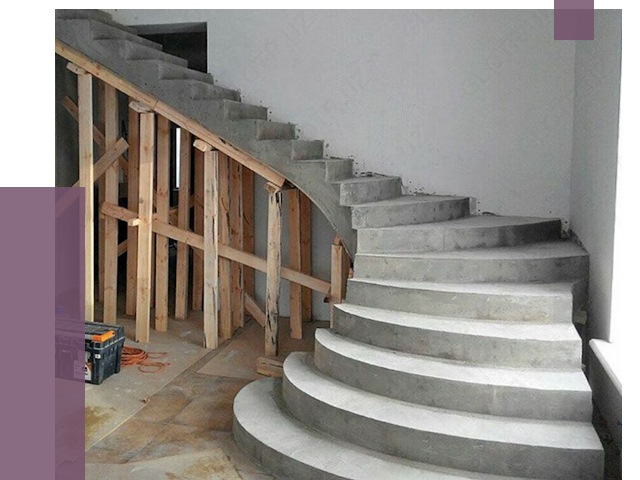 Изготовление бетонных лестниц под ключ в Кропоткине от 21175 руб. | ПРОЛЁТ-Крп