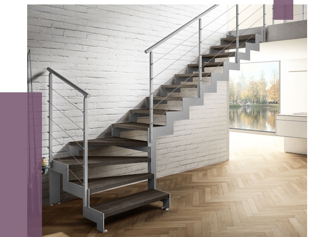 Г-образные лестницы под ключ в Кропоткине от 39364 руб. | ПРОЛЁТ-Крп