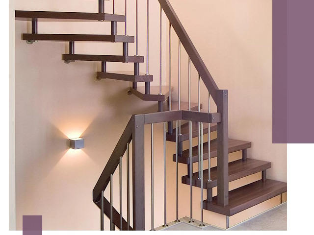 Изготовление лестниц на больцах в Кропоткине под ключ