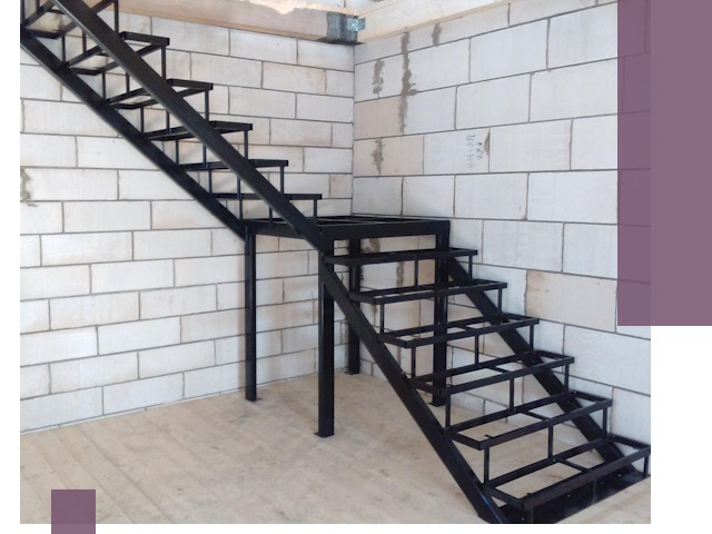 Лестницы на металлокаркасе под ключ в Кропоткине — изготовление и монтаж