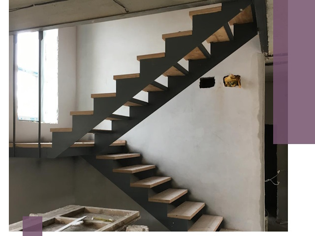 Изготовление лестниц на металлокаркасе в Кропоткине от производителя