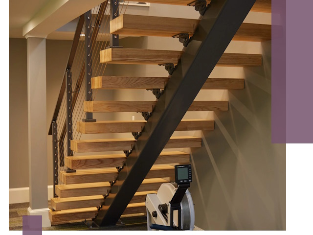 Лестницы на монокосоурах под ключ в Кропоткине - изготовление и монтаж