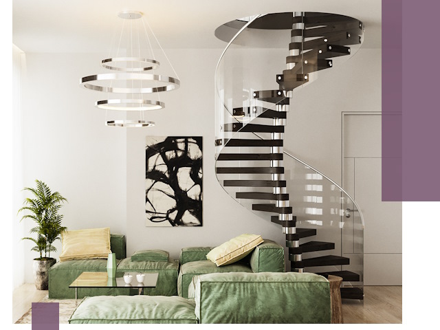 Лестницы для двухуровневой квартиры в Кропоткине — изготовление и монтаж