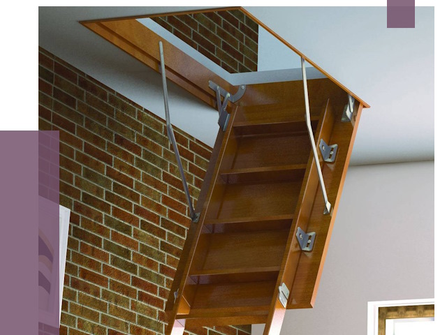 Установка чердачной лестницы в Кропоткине от 8307 руб. | ПРОЛЁТ-Крп