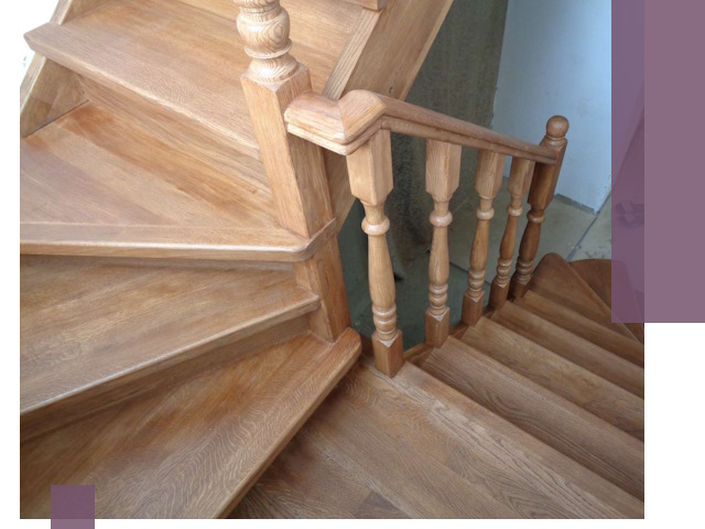 Дубовые лестницы под ключ в Кропоткине: изготовление и монтаж