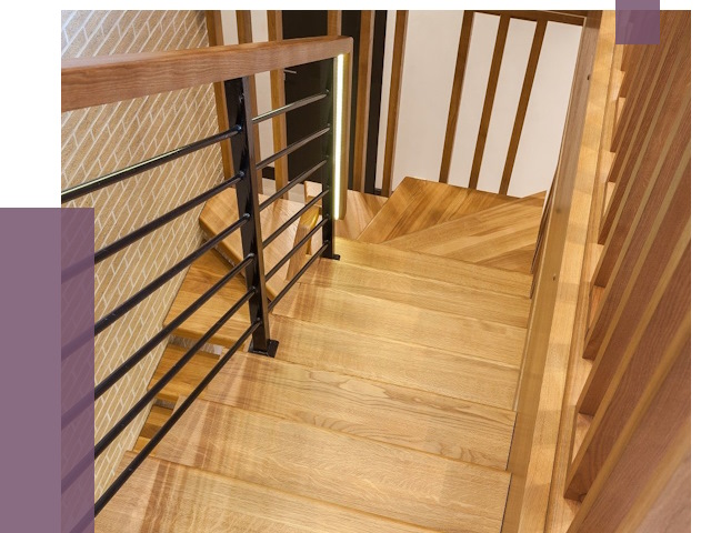 Лестницы из ясеня в Кропоткине под ключ от 10642 руб. 