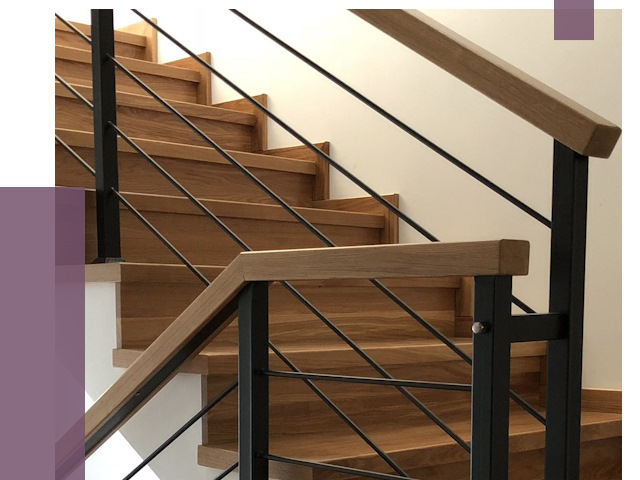 Обшивка металлической лестницы деревом в Кропоткине от 4615 руб. 
