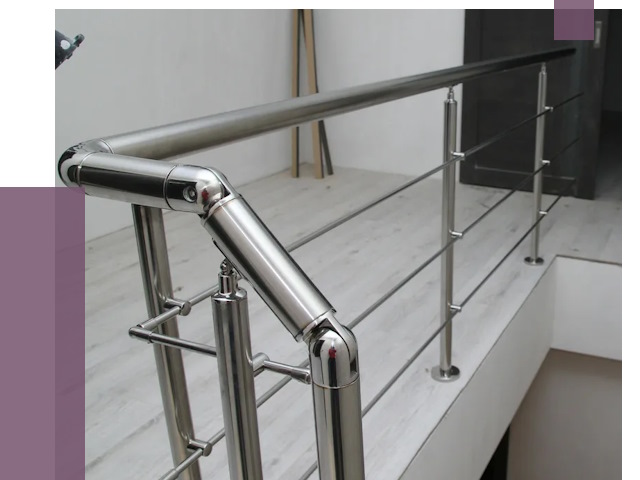 Перила из нержавеющей стали в Кропоткине от 9556 руб. под ключ | ПРОЛЁТ-Крп