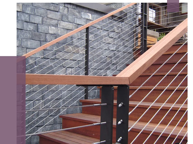 Тросовые перила под ключ в Кропоткине от 8253 руб.