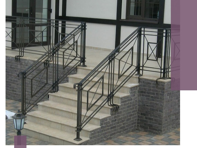 Перила для крыльца в Кропоткине — монтаж, изготовление и установка