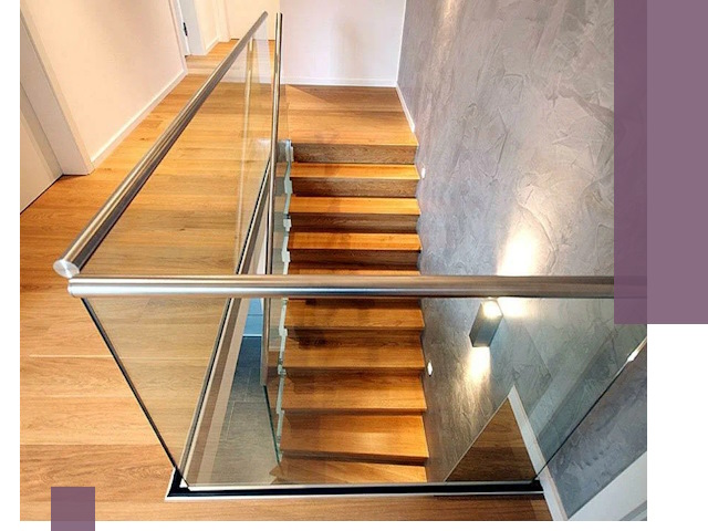 Перила для лестницы в доме — изготовление и монтаж в Кропоткине