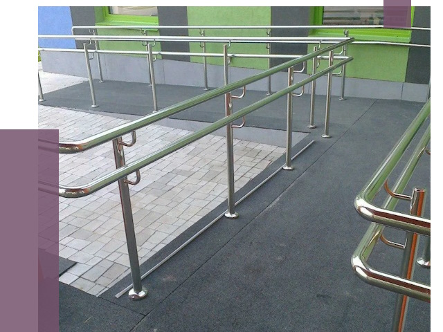 Ограждения пандусов в Кропоткине от 4615 руб. монтаж | ПРОЛЁТ-Крп