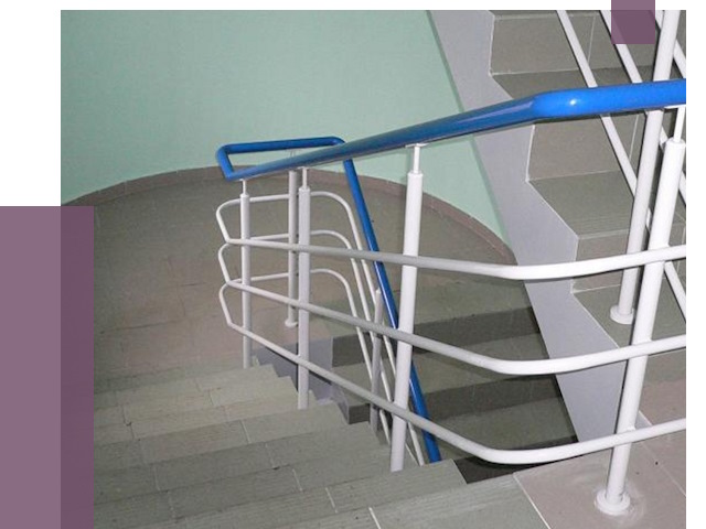 Перила в подъезде в Кропоткине — установка и замена от 7873 руб. | ПРОЛЁТ-Крп