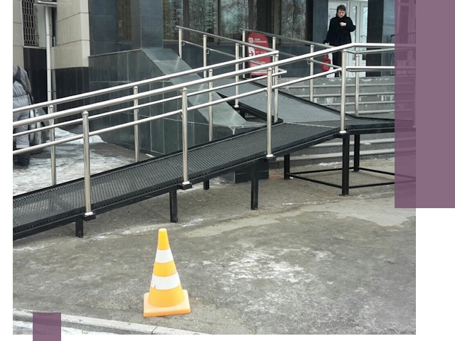 Стационарные пандусы под ключ в Кропоткине — изготовление и монтаж