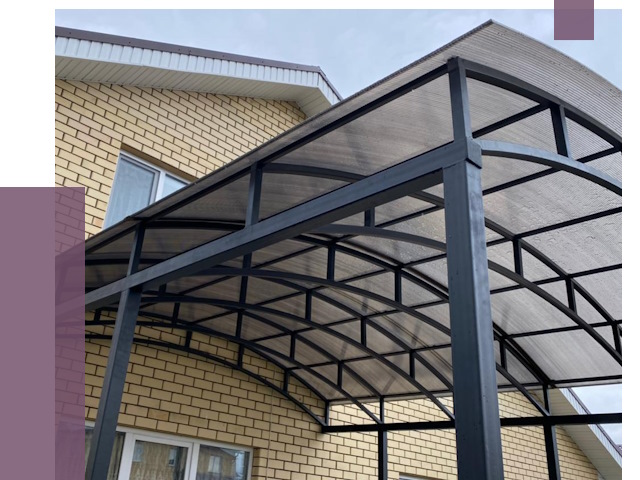 Монтаж козырьков в Кропоткине от 12216 руб. | ПРОЛЁТ-Крп