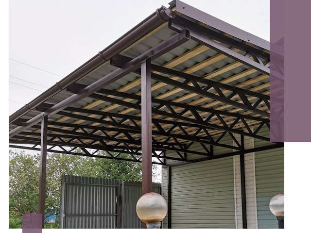 Навесы под ключ в Кропоткине: изготовление, монтаж и гарантия