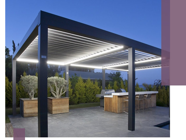 Навесы отдельно стоящие под ключ в Кропоткине из металла и поликарбоната