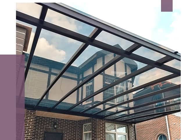 Навесы из поликарбоната в Кропоткине от 9143 руб. под ключ — ПРОЛЁТ-Крп