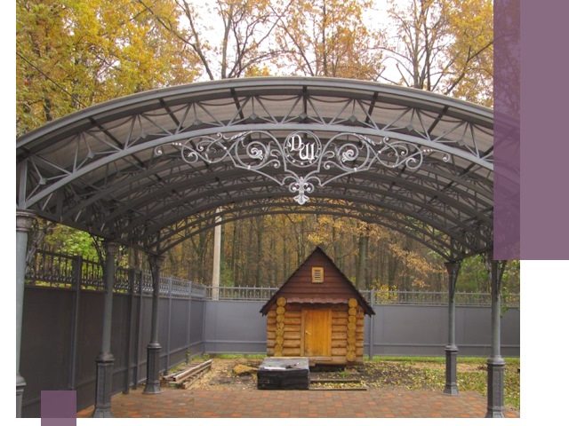 Кованые навесы премиум-класса под заказ в Кропоткине