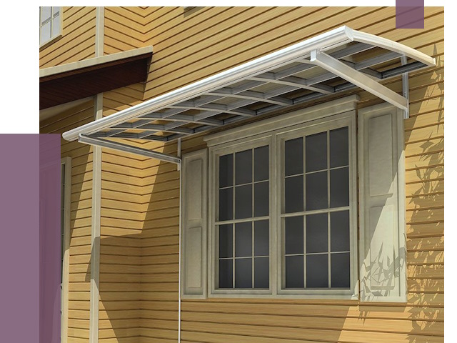 Козырьки над окнами в Кропоткине от 8090 руб. — монтаж, покупки | ПРОЛЁТ-Крп