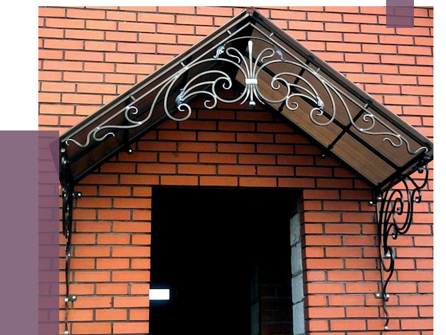 Металлические козырьки в Кропоткине от 11348 руб. 