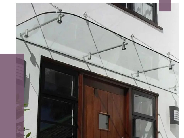 Стеклянные козырьки в Кропоткине от 20089 руб. | ПРОЛЁТ-Крп