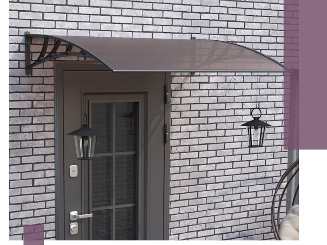 Недорогие козырьки и навесы под ключ в Кропоткине