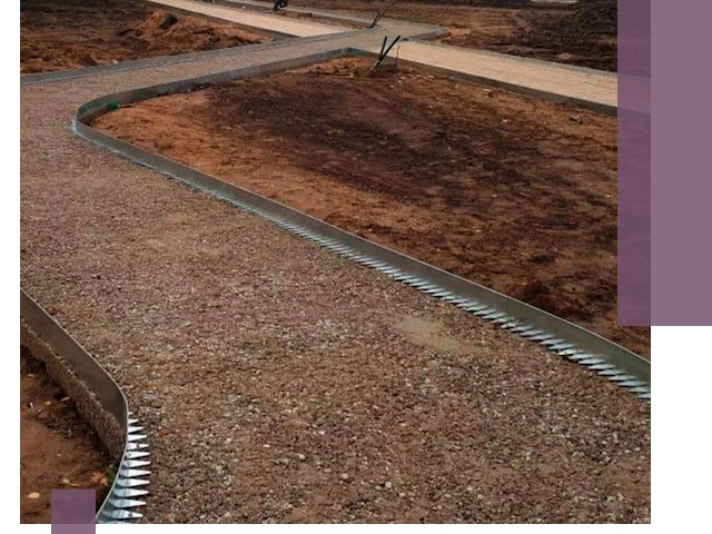 Металлические бордюры под ключ в Кропоткине — изготовление и монтаж