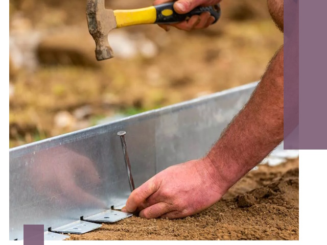 Монтаж металлических бордюров в Кропоткине быстро и качественно