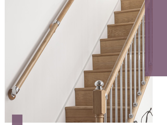 Пристенные поручни из стали и нержавейки под монтаж в Кропоткине